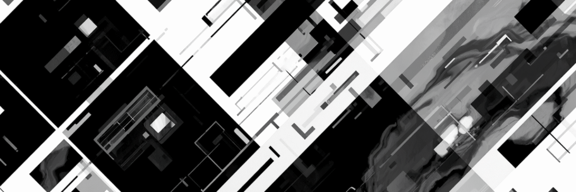 Abstract banner image black and white