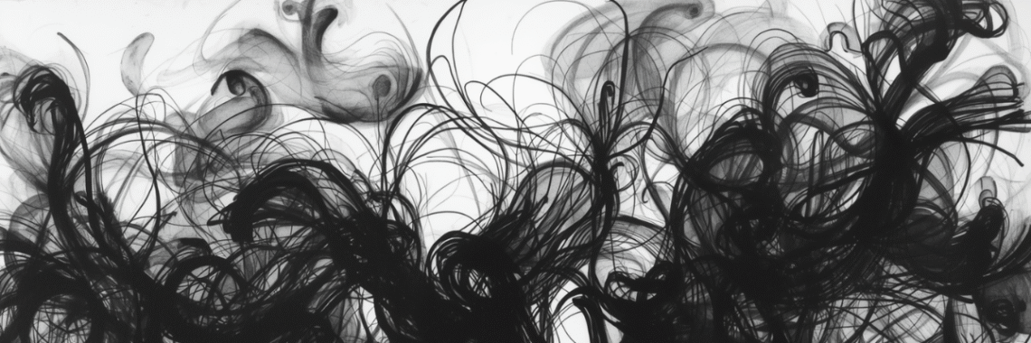 Abstract Image Black and White